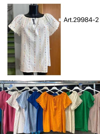 ACADIA FASHION - BLUSA LINO y ALGODÓN 