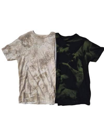 DLL EFFETTI MODA - Zweifarbiges künstlerisches T-Shirt 