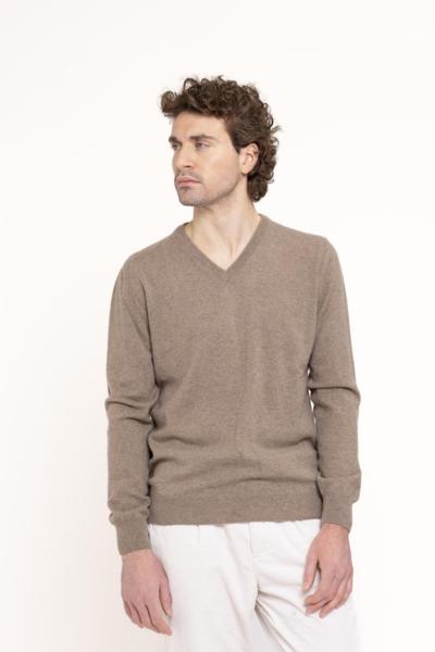 DUE TOSCANI - Suéter masculino com decote em V 