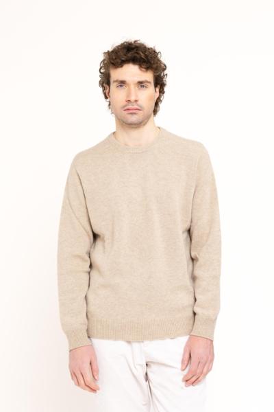 DUE TOSCANI - Camiseta masculina de gola redonda dupla - Tamanho completo 