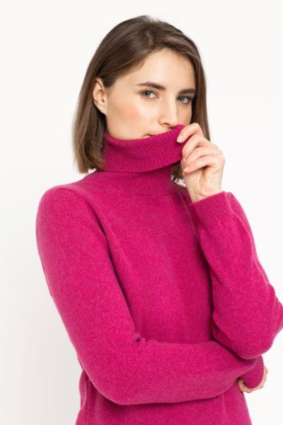 DUE TOSCANI - Womens High Neck Sweater