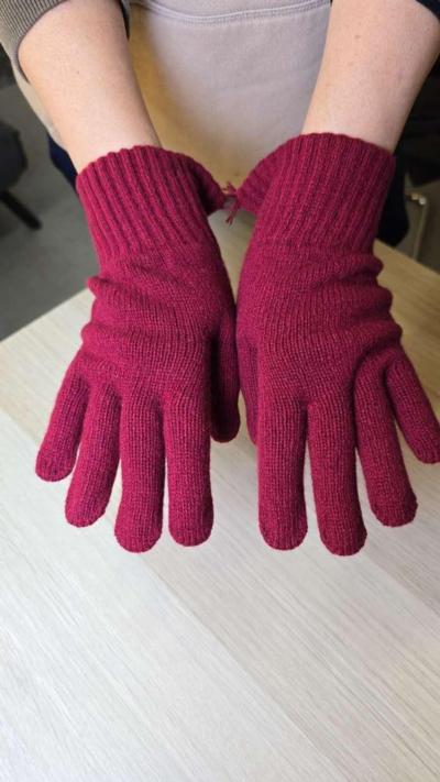 DUE TOSCANI - Long Ribed Fingerless Gl 