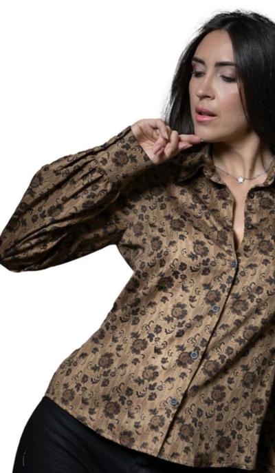 EKLAM - Floral Satin Shirt