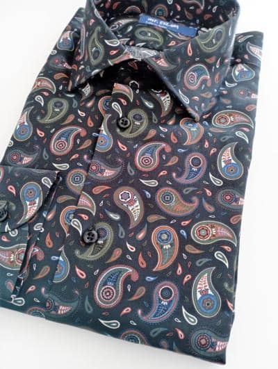 EKLAM - Camisa masculina estampada 