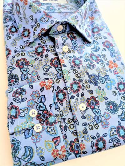 EKLAM - Camisa masculina estampada 