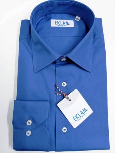 EKLAM - Camisa Azul Elegante 