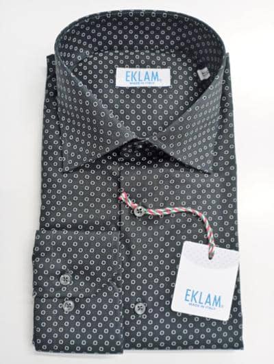 EKLAM - camisa masculina estampada 
