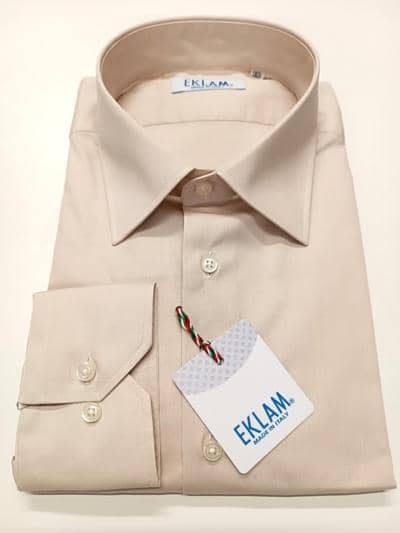EKLAM - Camisa Bege Elegante 