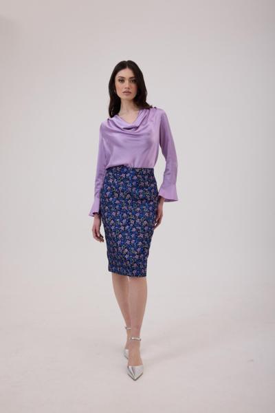 ELEANOR NITTI - Saia lápis floral 