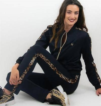 ENERIMONSTERS - Легинсы черного цвета с леопардовым принтом 