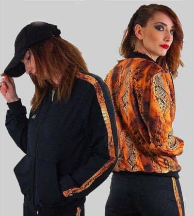 ENERIMONSTERS - Двусторонняя куртка под змеиную кожу 