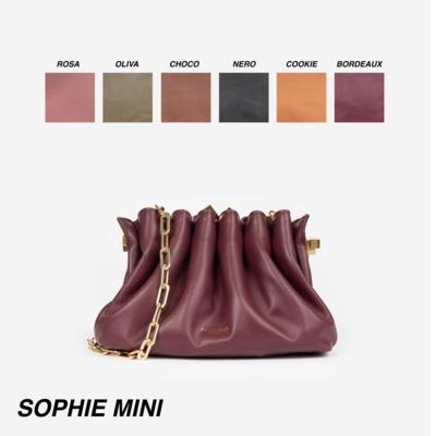 Italienische Mini-Ledertasche mit goldener Kette für Wiederverkäufer