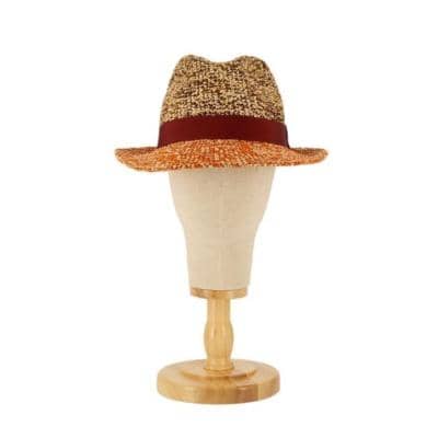 AXIS - Элегантная соломенная шляпа-федора 
