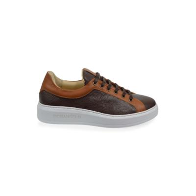 FIORANGELO - Zapatillas deportivas de piel bicolor 