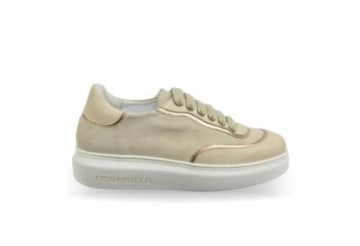 FIORANGELO - Бежевые замшевые кроссовки 