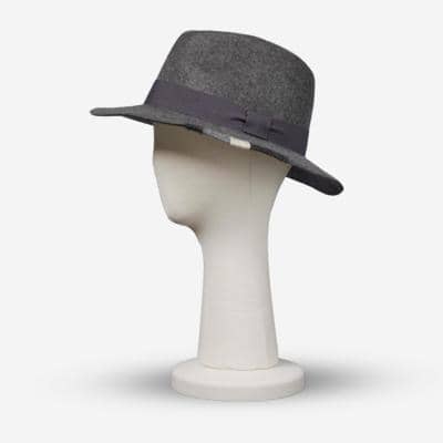 FORTISSIMO - Элегантная серая фетровая шляпа 