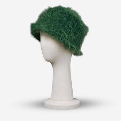 FORTISSIMO - Зеленая пушистая шляпа 