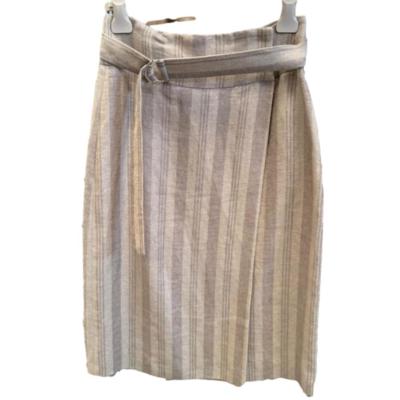 Italian striped skirt with belt for resellers wholesale