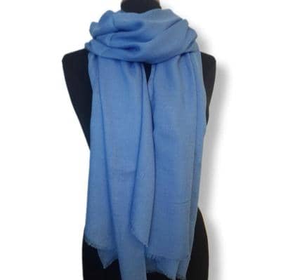 GESYS - Bufanda de Modal azul claro 