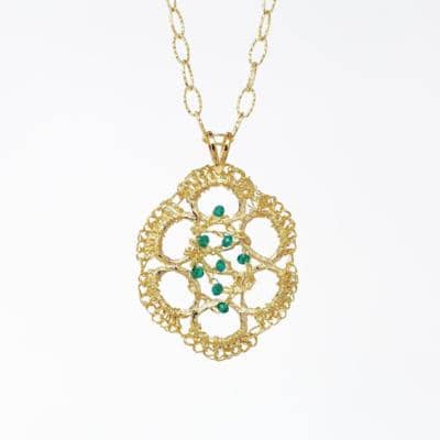 GRAZIELLA BENNATI - Pingente oval em Ag 925% 