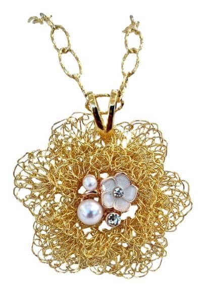 GRAZIELLA BENNATI - Colgante de rosa irlandesa 