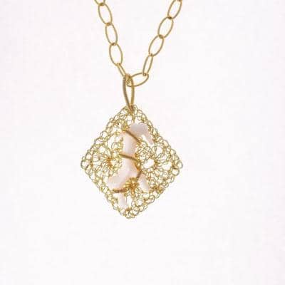 GRAZIELLA BENNATI - Colgante rombo coral 