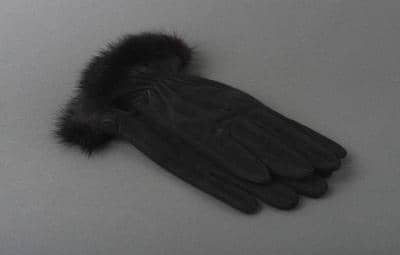 GUANTIFICIO ROSSI - Замшевые перчатки из норки 