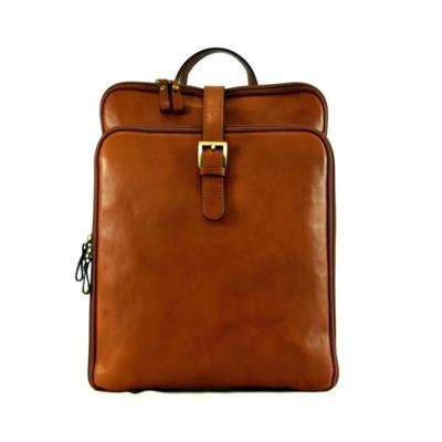 GUSSACI - Cognac Leather Backpack