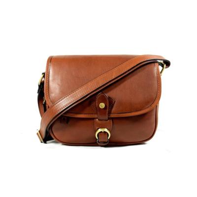 Braune Leder-Umhängetasche Made in Italy für Wiederverkäufer