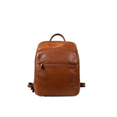 GUSSACI - Cognac Leather Backpack