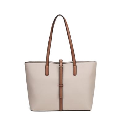 GUSSACI - Sac cabas beige 
