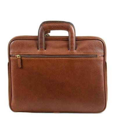 GUSSACI - Classic Leather Briefcase