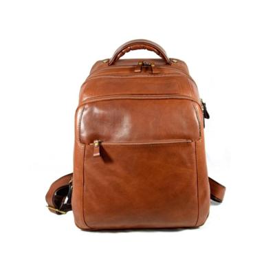 GUSSACI - Sac à dos en cuir cognac 