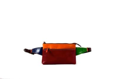 Italienische mehrfarbige Leder Hüfttasche für Wiederverkäufer