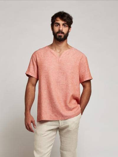 HASHTAGV - T-shirt V collar