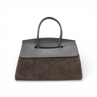 LISA LIVI - Schokoladenbraune Wildledertasche 