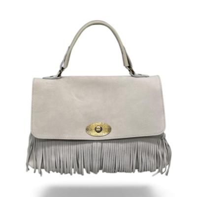 Italian fringe leather handbag for resellers wholesale