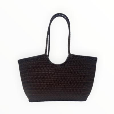 Made in Italy woven black handbag for resellers