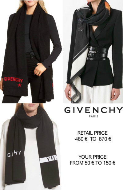 VANIGLIA - GIVENCHY SCIARPE + PACKIGIN