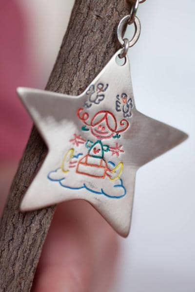 INK PEZZI UNICI - CS- INK Star pendant kids drawing 