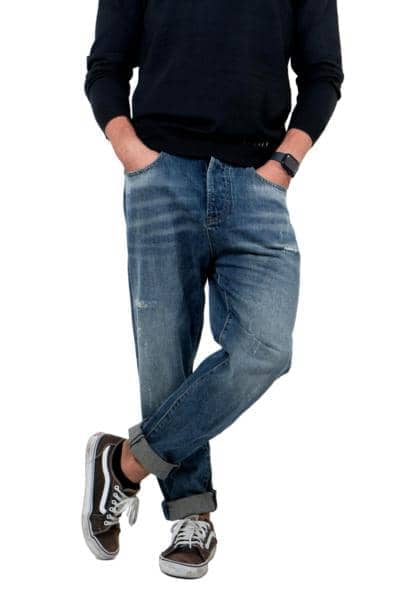 ITABAZAAR - Jeans rasgado 