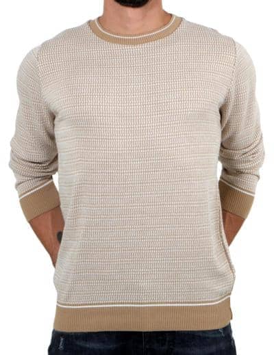 ITABAZAAR - maglia girocollo pied de poule 