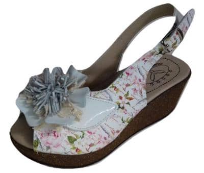 COMFORT RELAX - Sandalias de cuña con diseño floral 