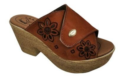 COMFORT RELAX - Sandalia de cuña floral 