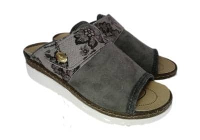 COMFORT RELAX - Элегантные серые тапочки 