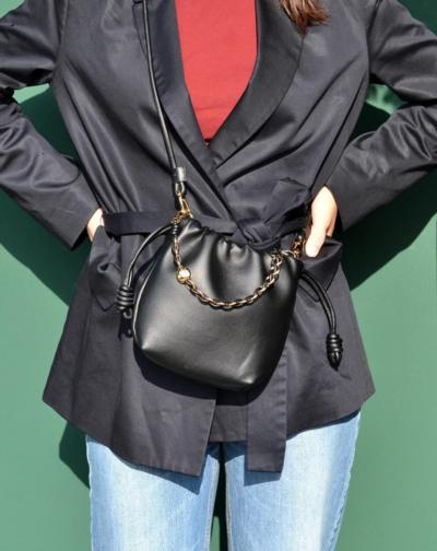 Bolso de cuero italiano hecho en Italia para mayoristas.