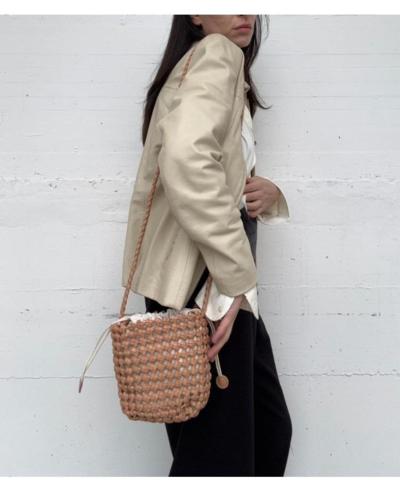 Italienische geflochtene Ledertasche für Wiederverkäufer