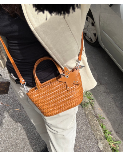 Geflochtene Ledertasche Made in Italy für Wiederverkäufer