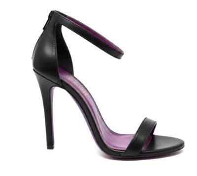 Black Italian high heel sandal for resellers wholesale