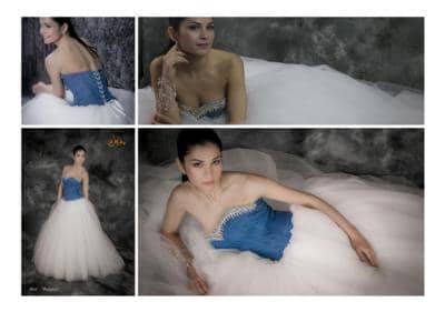 JOLIE SPOSE - vestito jeans fine tulle 